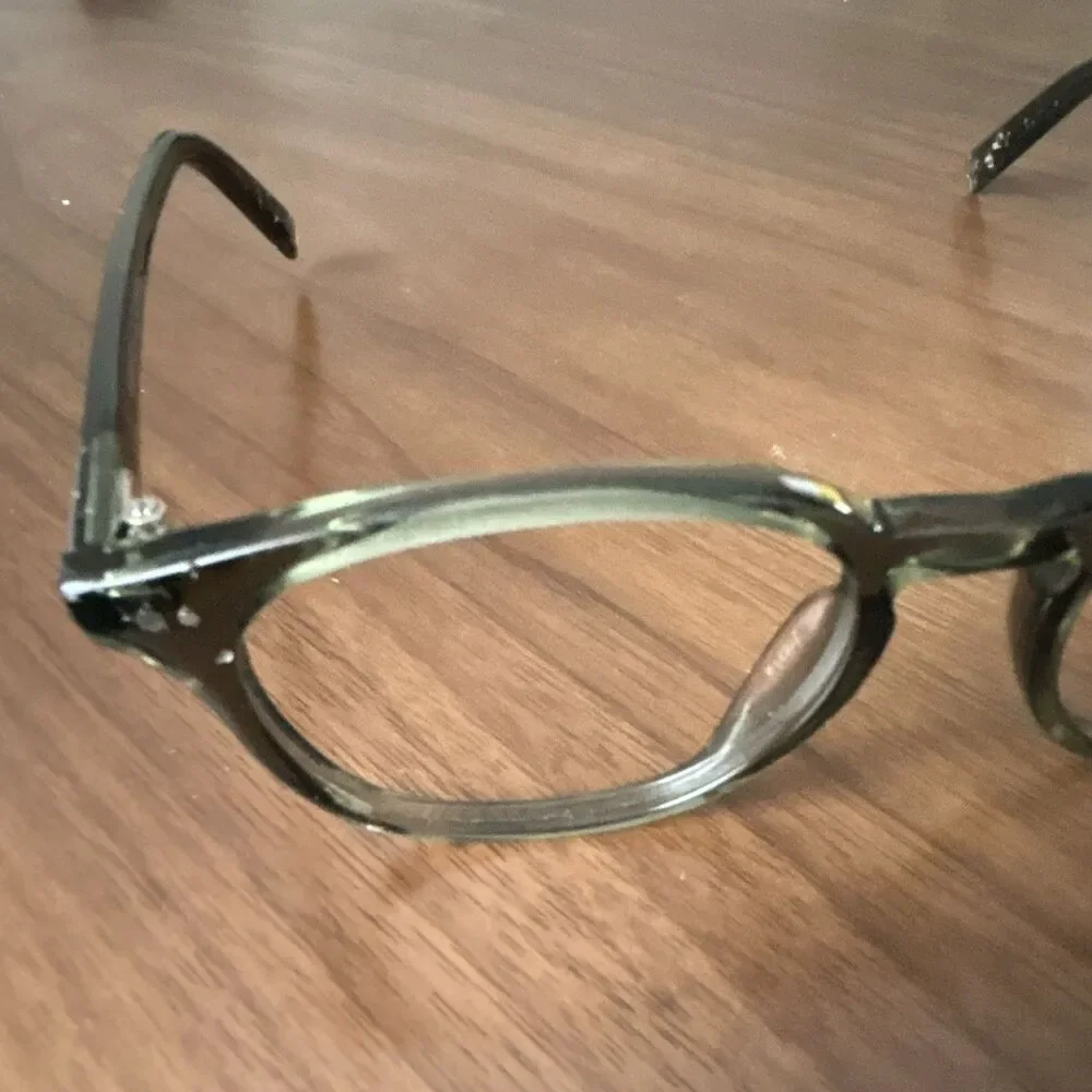 Warby Parker Carlton N 714 Green Full Rim Plastic Eyeglass Frames 48-17-135